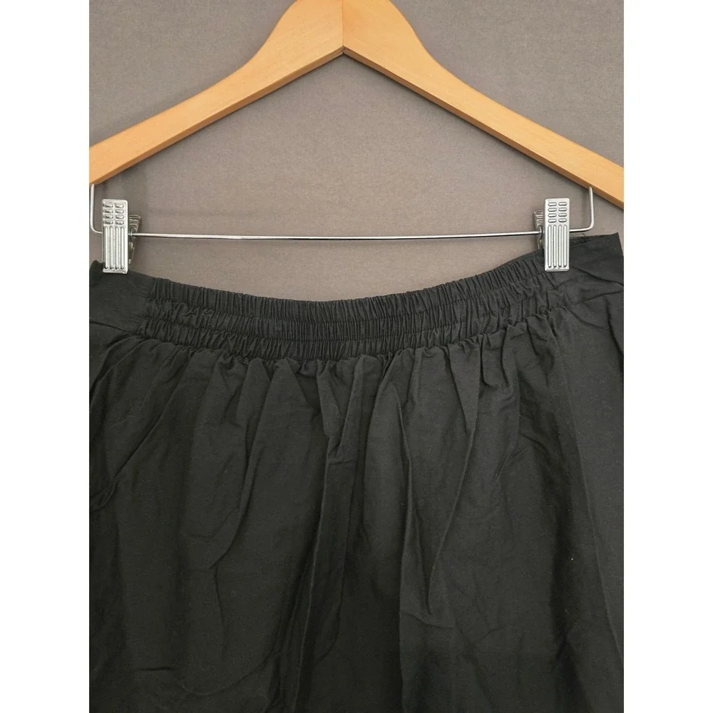 Zara Basic Minimalist Nautical Striped A-Line Midi Skirt Women's Size Medium